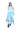 LIGHT BLUE PLEATED MIKADO HALTERNECK TOP marques almeida