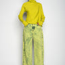 LIME MERINO DRAPED JUMPER marques almeida