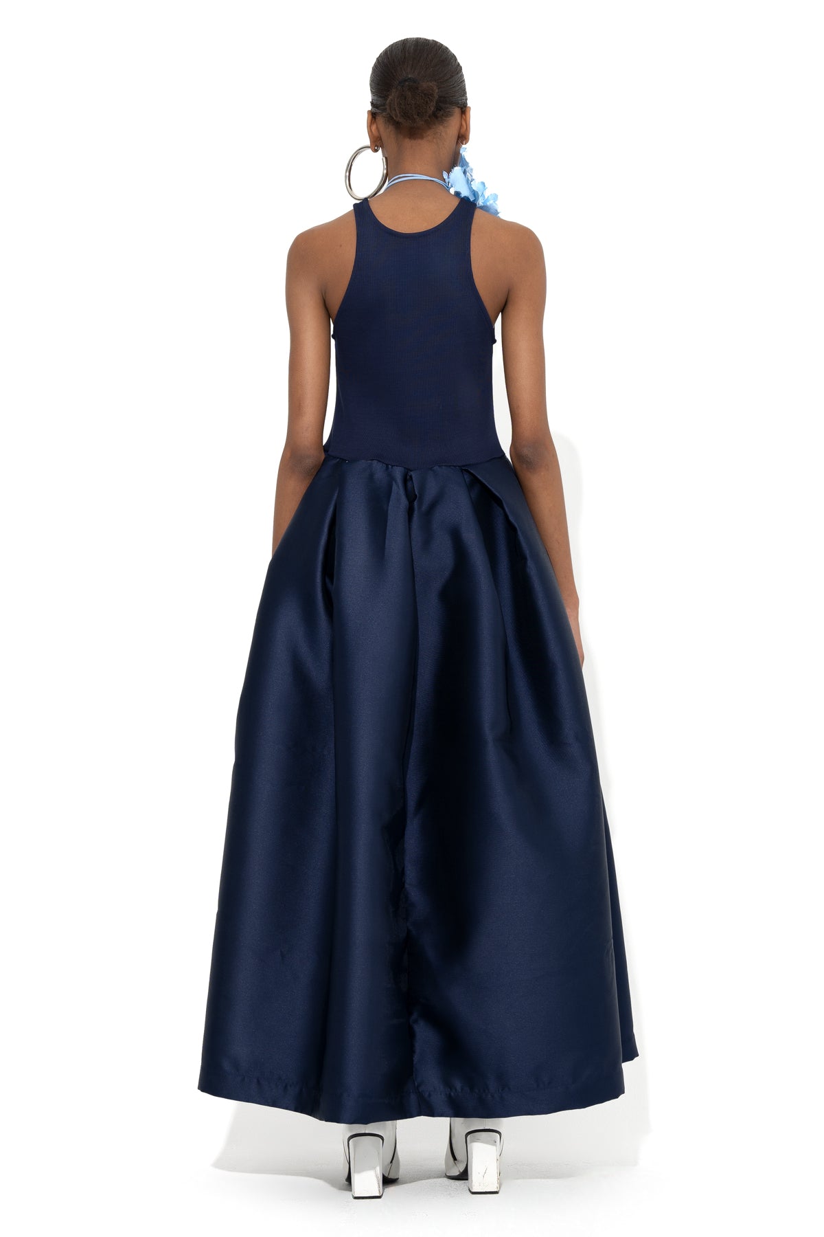 NAVY FULL SKIRT TANK TOP DRESS marques almeida