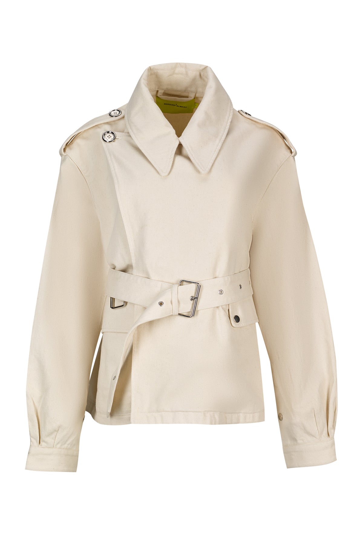 OFF-WHITE CROPPED TRENCH COAT marques almeida