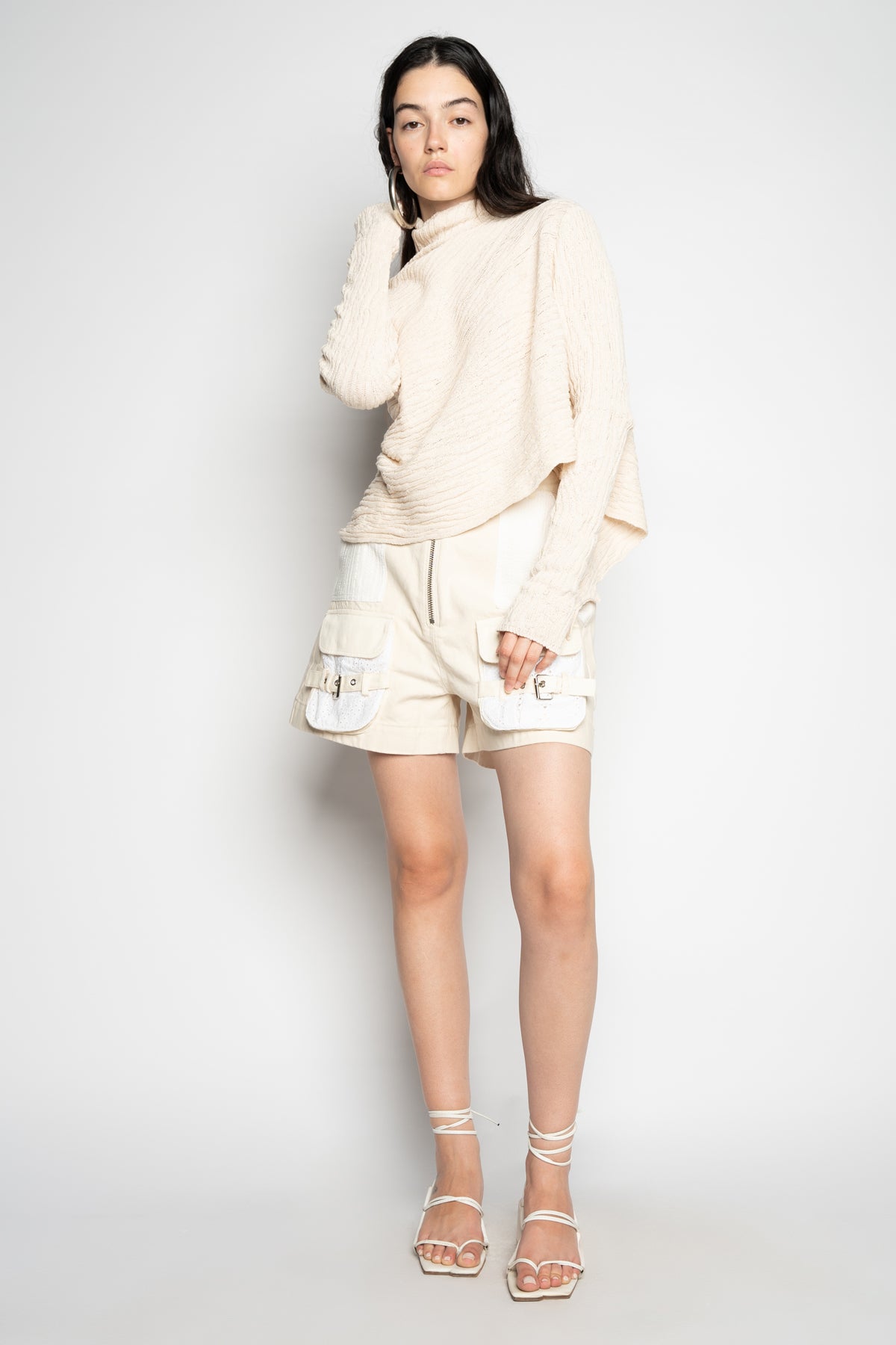 OFF WHITE PATCHWORK SHORTS marques almeida