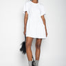 PANELLED GATHERED DRESS IN WHITE marques almeida