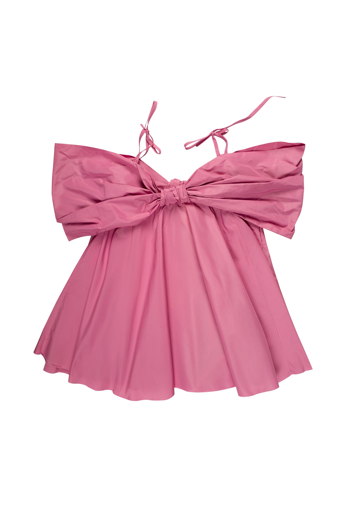 PINK BOW TAFFETA DRESS makids