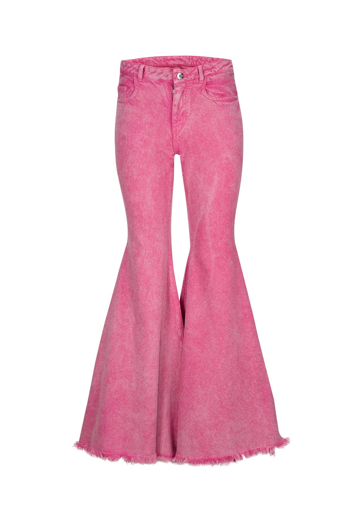 PINK EXTREME FLARES TROUSERS marques almeida