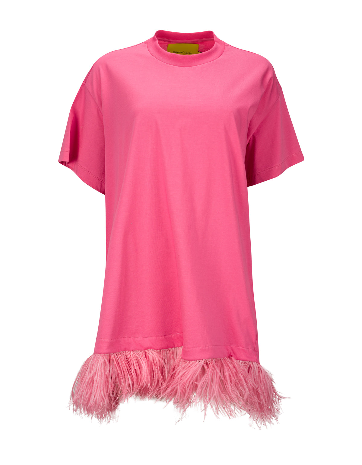 PINK FEATHER HEM T-SHIRT marques almeida