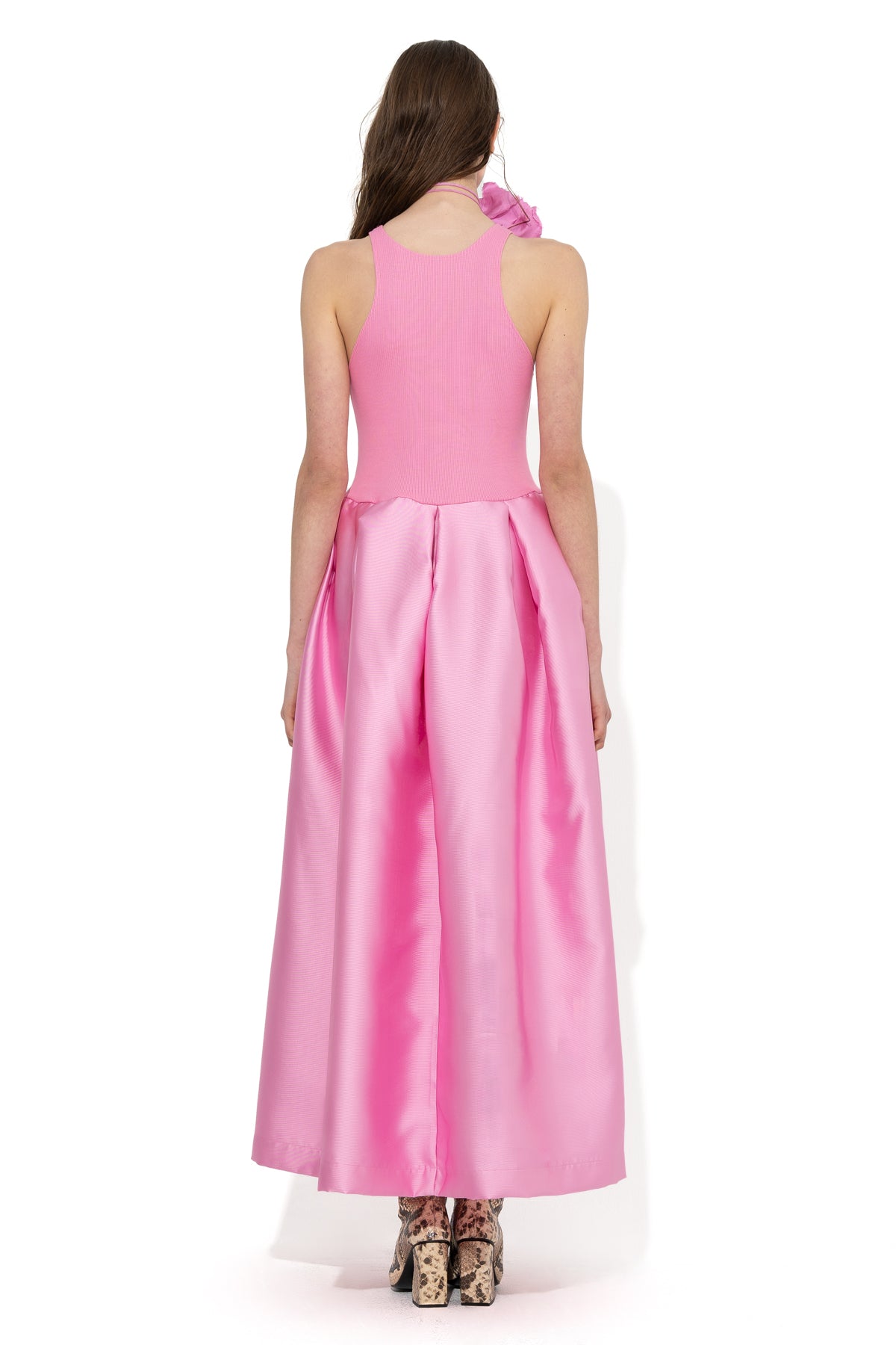 PINK FULL SKIRT TANK TOP DRESS marques almeida