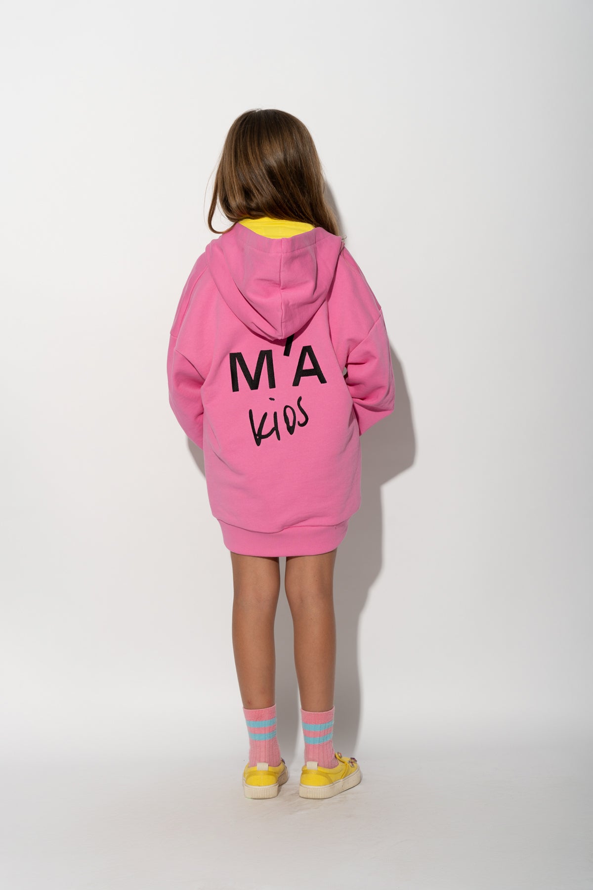 PINK JACKET WITH EMBROIDERED LOGO ma kids