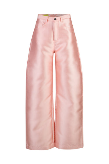 PINK MIKADO BOYFRIEND TROUSERS marques almeida