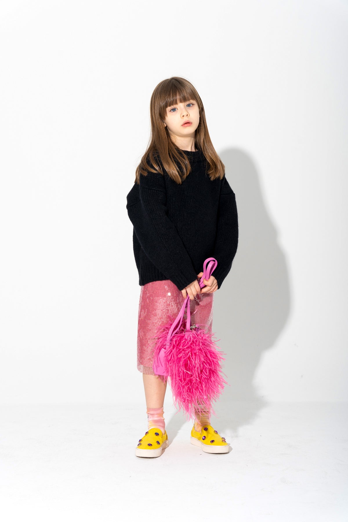 PINK SEQUIN SKIRT ma kids