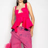 PINK STRAP CORSET WITH WAIST FLOUNCE marques almeida