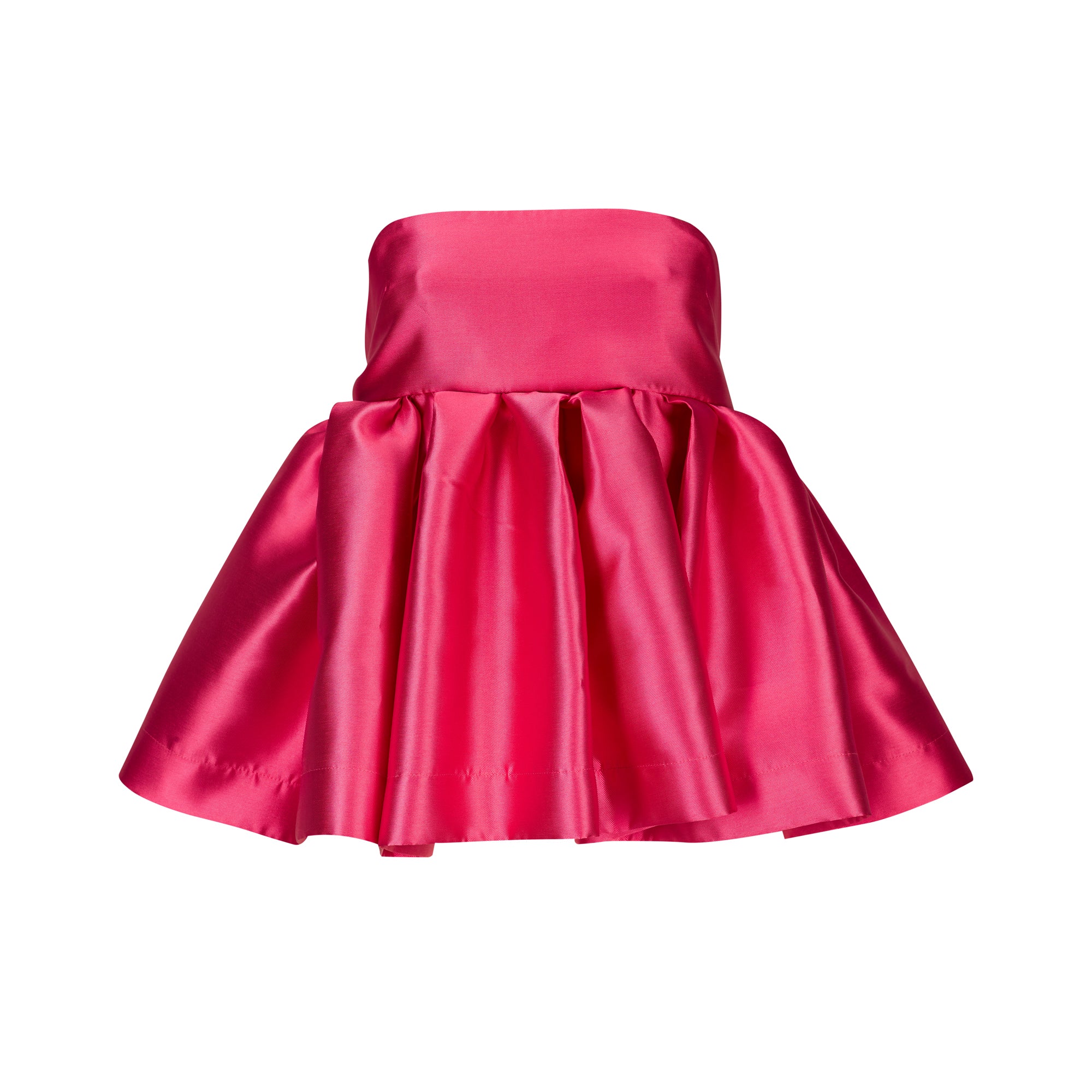 PINK STRAPLESS PEPLUM TOP marques almeidaPINK STRAPLESS PEPLUM TOP marques almeida