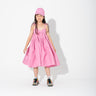 PINK STRAPPY GATHERED DRESS marques almeida