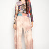 PINK TIE DYE BOYFRIEND TROUSERS marques almeida