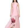 PINK WATERCOLOUR FLOWER HALTER NECK LONG DRESS MARQUES ALMEIDA