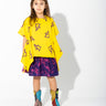 PURPLE AND PINK SPLATTERED FLEECE SKIRT MAKIDS