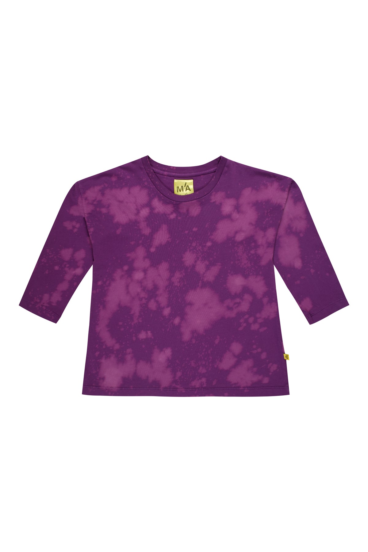 PURPLE AND PINK SPLATERED LONG SLEEVE TOP makids