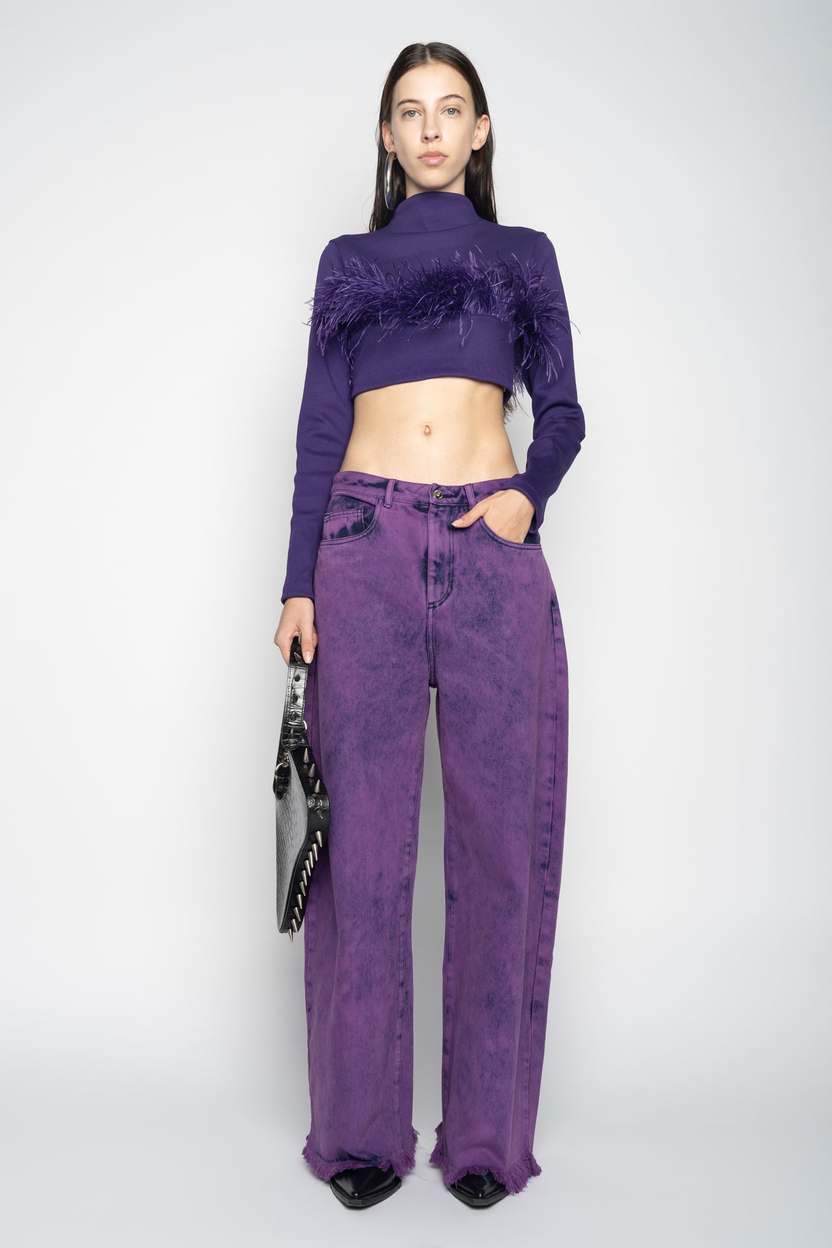 PURPLE BOYFRIEND TROUSERS marques almeida