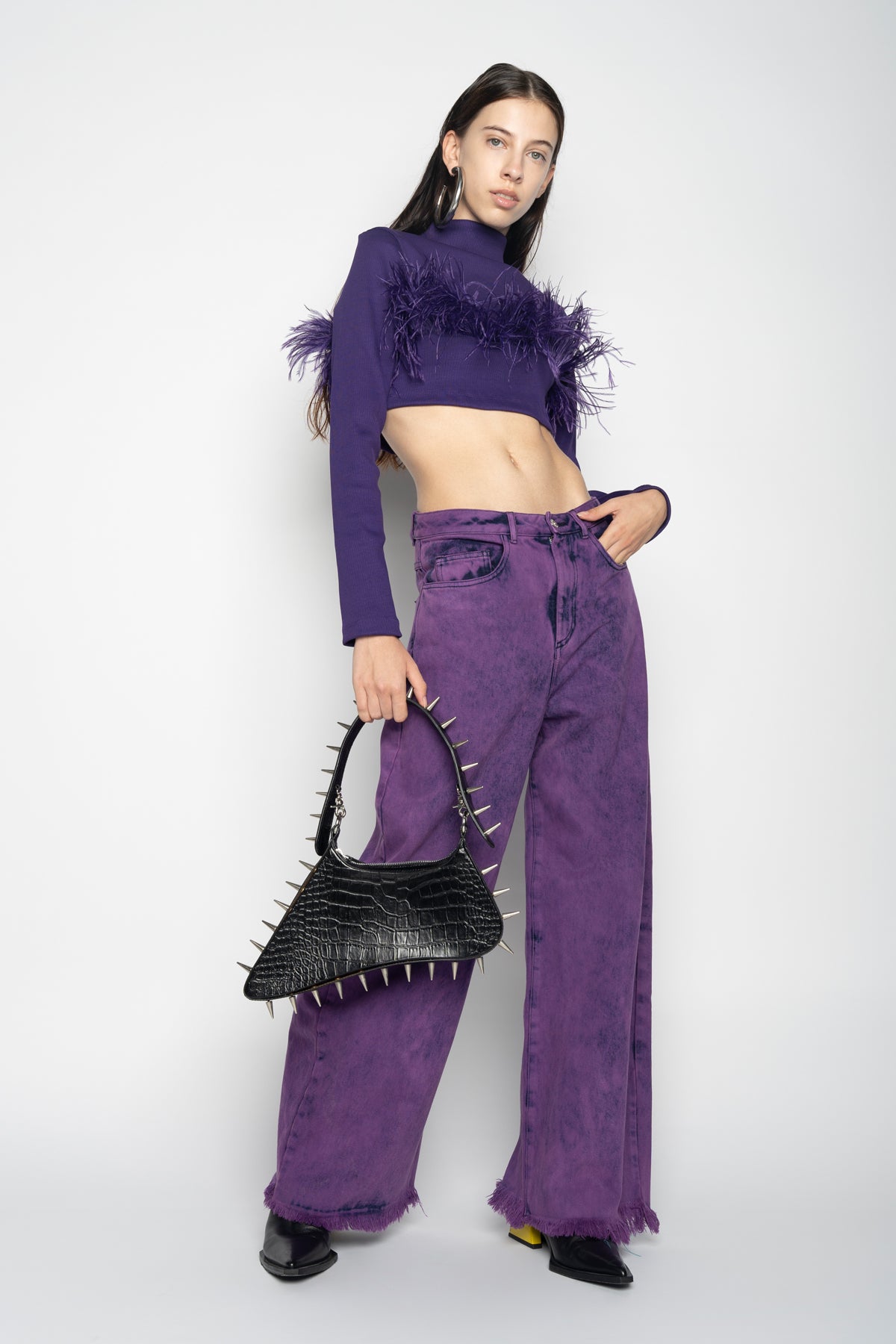 PURPLE BOYFRIEND TROUSERS marques almeida