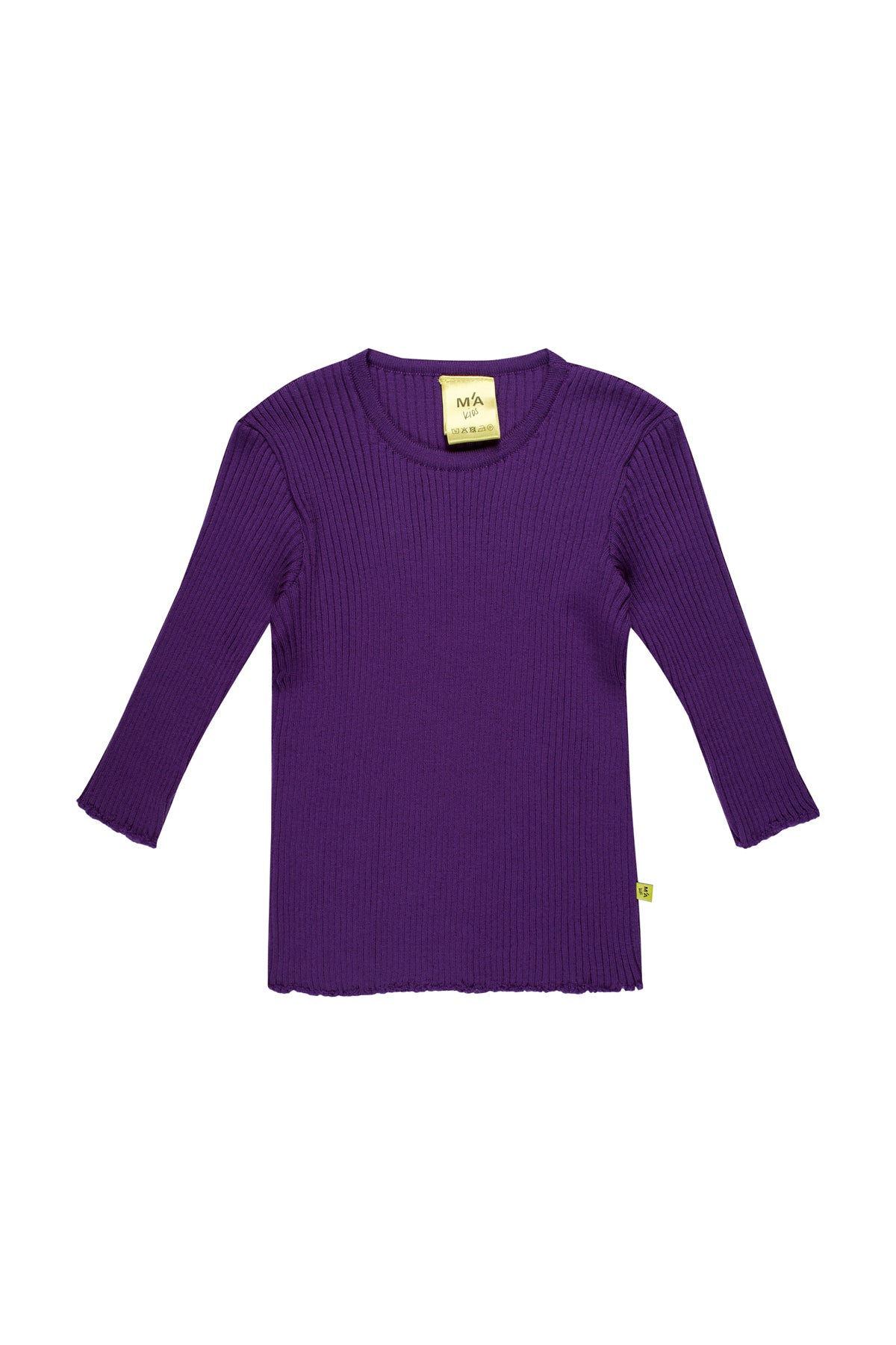 PURPLE MERINO KNIT JUMPER makids