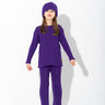 PURPLE MERINO KNIT JUMPER makids