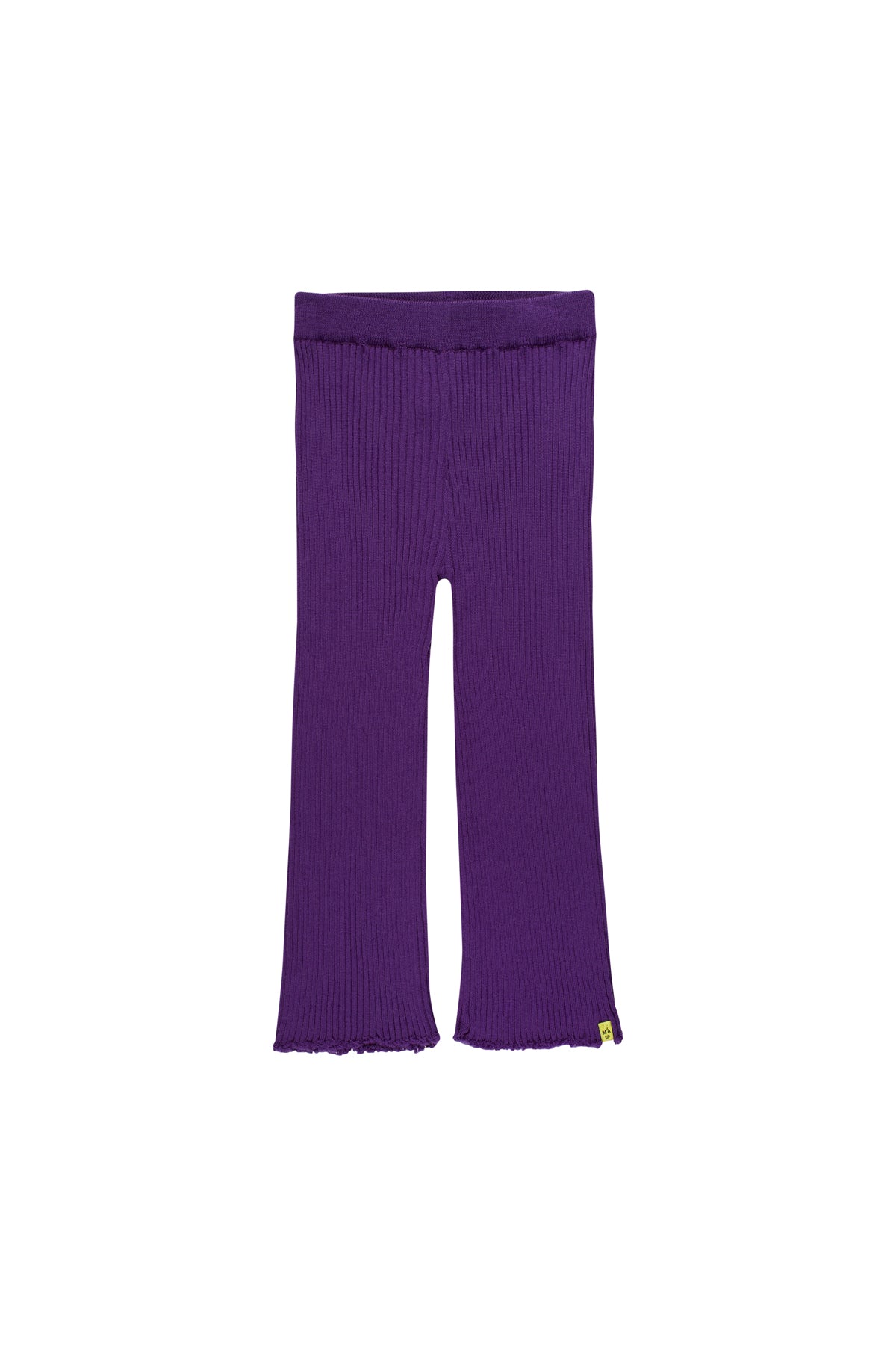 PURPLE MERINO KNIT TROUSERS makids