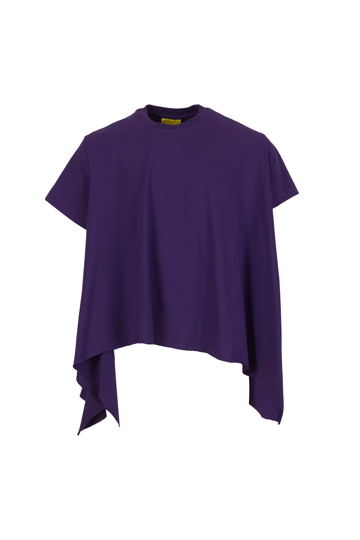 PURPLE T-SHIRT WITH SIDE FLAPS