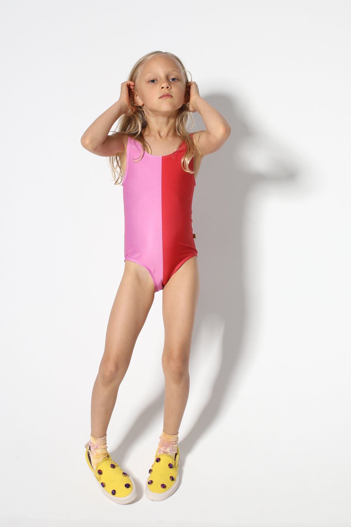 RED AND PINK SWIMSUIT makids