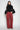 RED DENIM BOYFRIEND TROUSERS marques almeida