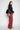 RED DENIM BOYFRIEND TROUSERS marques almeida