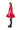 RED MIKADO T-SHIRT LOOSE FIT FRILL DRESS marques almeida