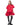 RED MIKADO T-SHIRT LOOSE FIT FRILL DRESS marques almeida