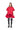 RED MIKADO T-SHIRT LOOSE FIT FRILL DRESS marques almeida