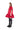RED MIKADO T-SHIRT LOOSE FIT FRILL DRESS marques almeida
