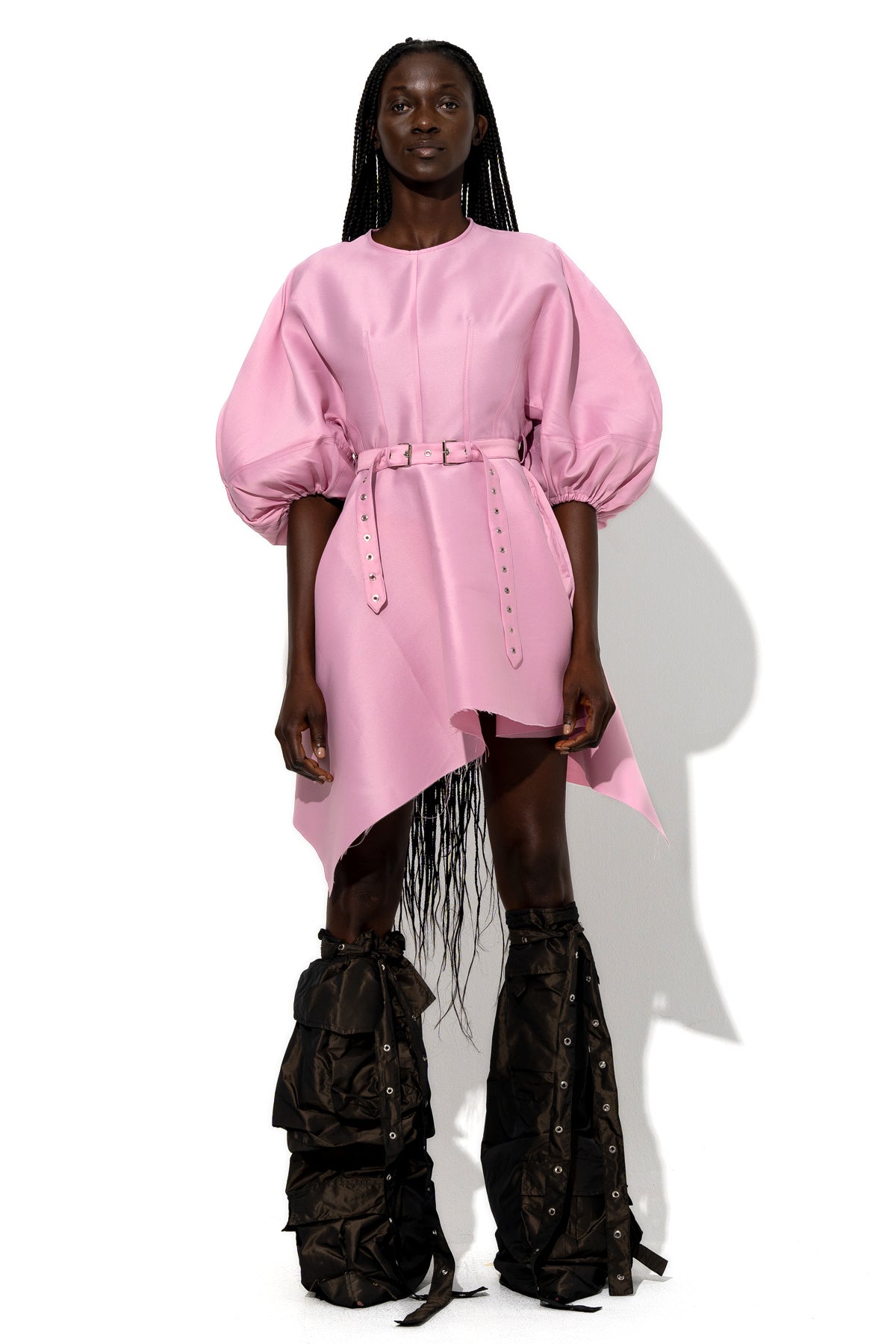 SILK TAFFETA BALLOON SLEEVE DRESS – MARQUES ' ALMEIDA