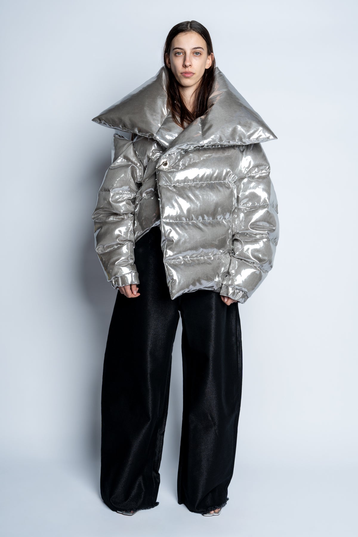 SILVER M'A PUFFER JACKET marques almeida