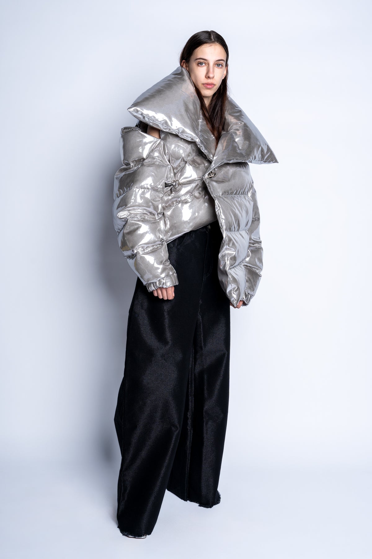 SILVER M'A PUFFER JACKET marques almeida