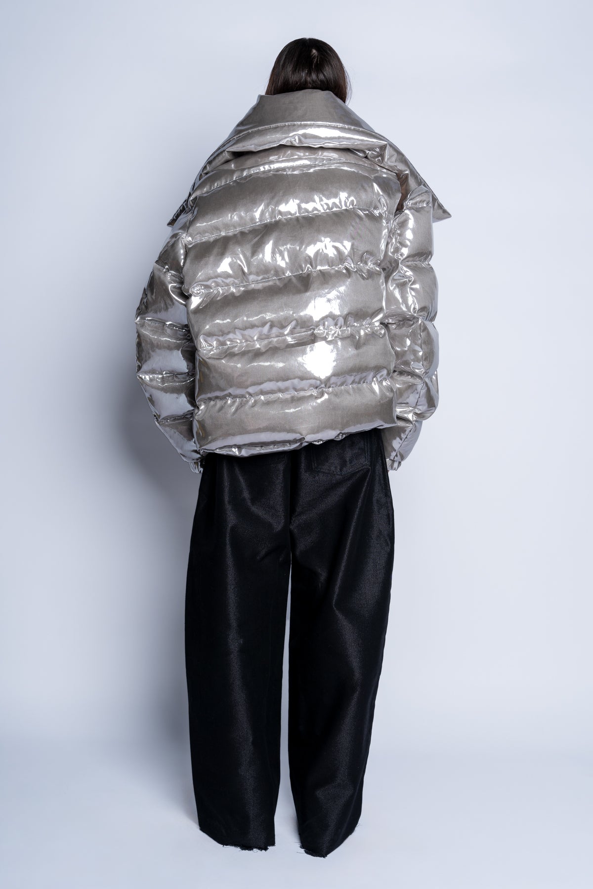 SILVER M'A PUFFER JACKET marques almeida