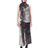 SILVER VELVET BIAS MIDI SKIRT marques almeida