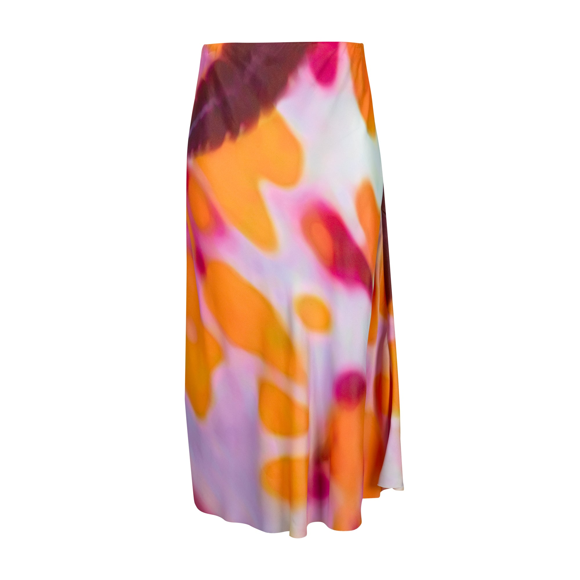 SLIP PRINTED SATIN SKIRT marques almeida