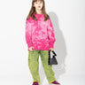 SPLATERED FLEECE CREW NECK makids