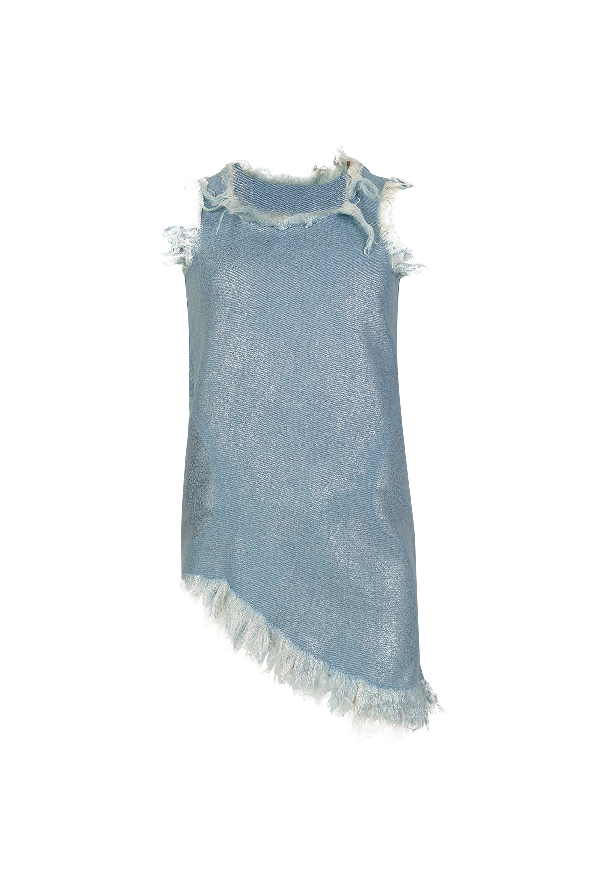 FOIL DENIM SLEEVELESS DRESS ma kids