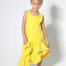 YELLOW SLEEVELESS FLOUNCE DRESS MA KIDS