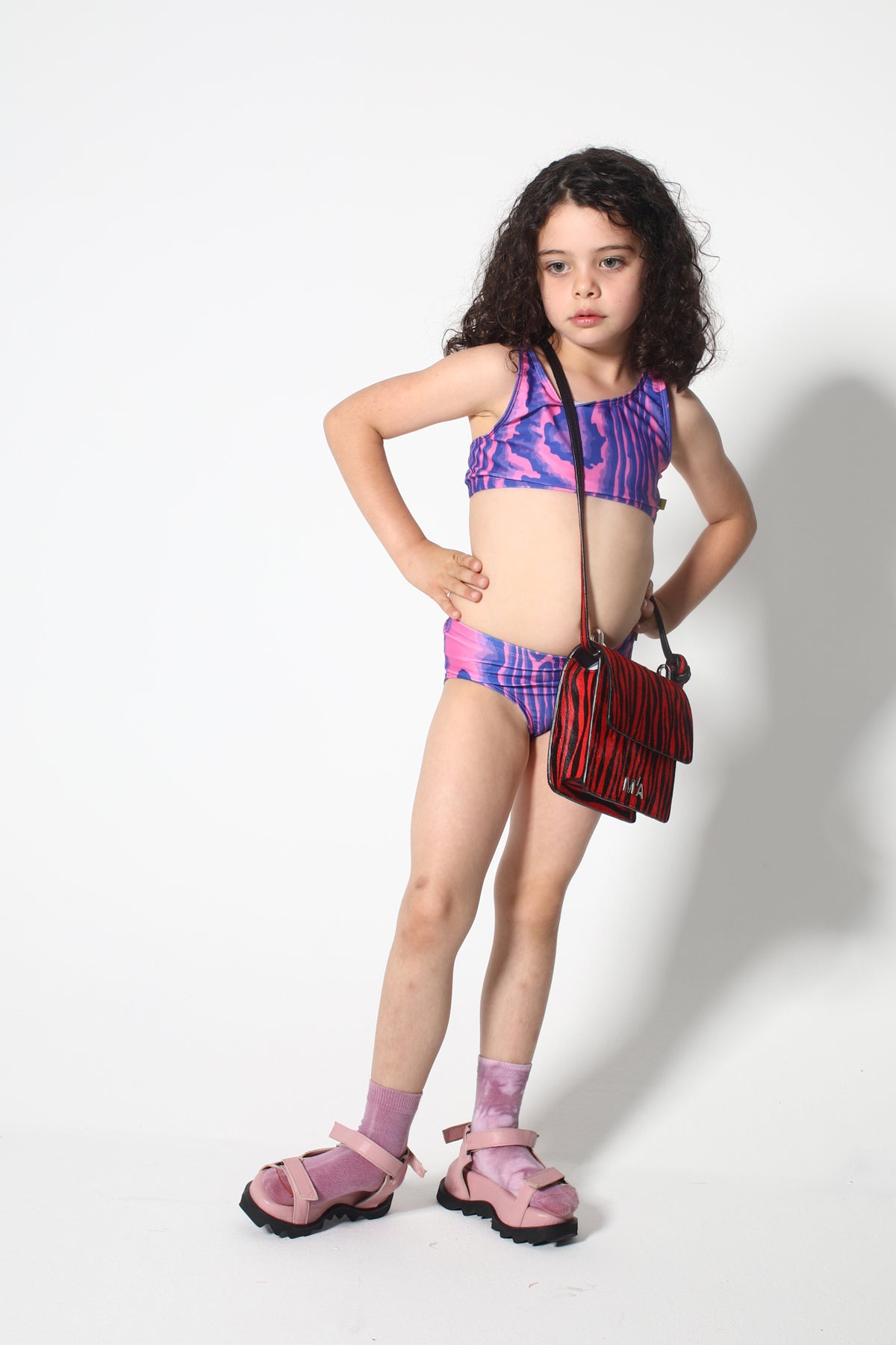 BLUE AND PINK SWIMWEAR BIKINI SET MA KIDS