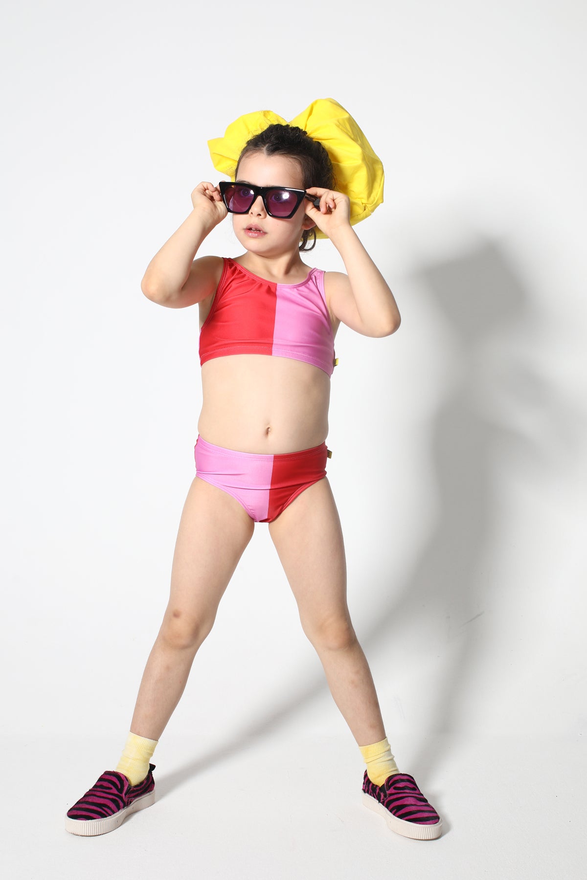 RED AND PINK SWIMWEAR BIKINI SET ma kids