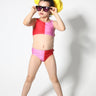 RED AND PINK SWIMWEAR BIKINI SET ma kids