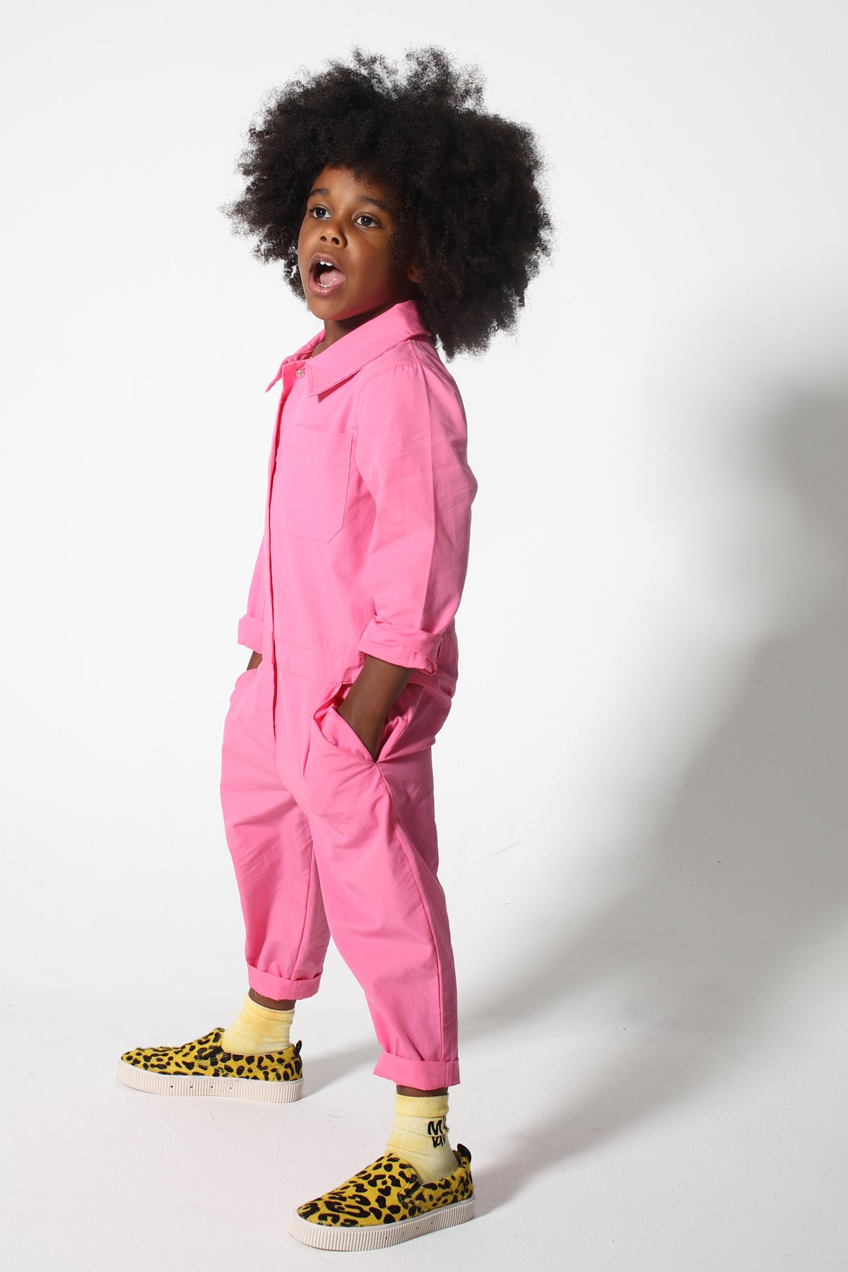 PINK WORKWEAR JUMPSUIT makids