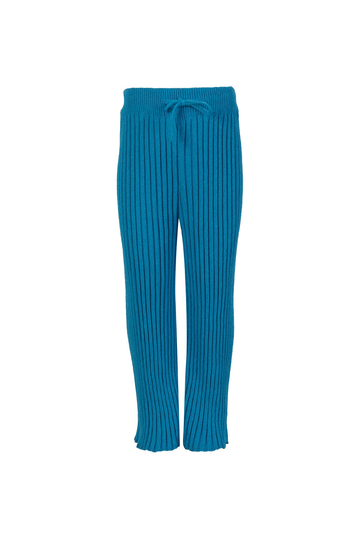 BLUE MERINO KNIT TROUSERS ma kids