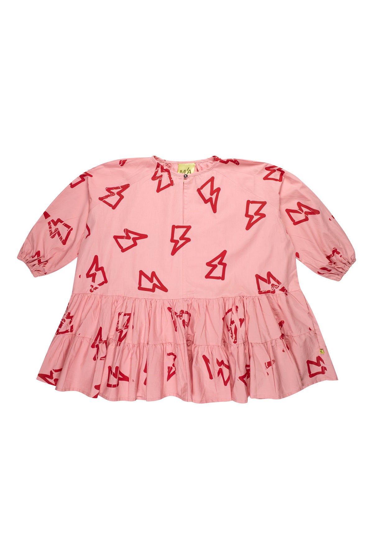 THUNDER PRINT GATHERED DRESS MA KIDS