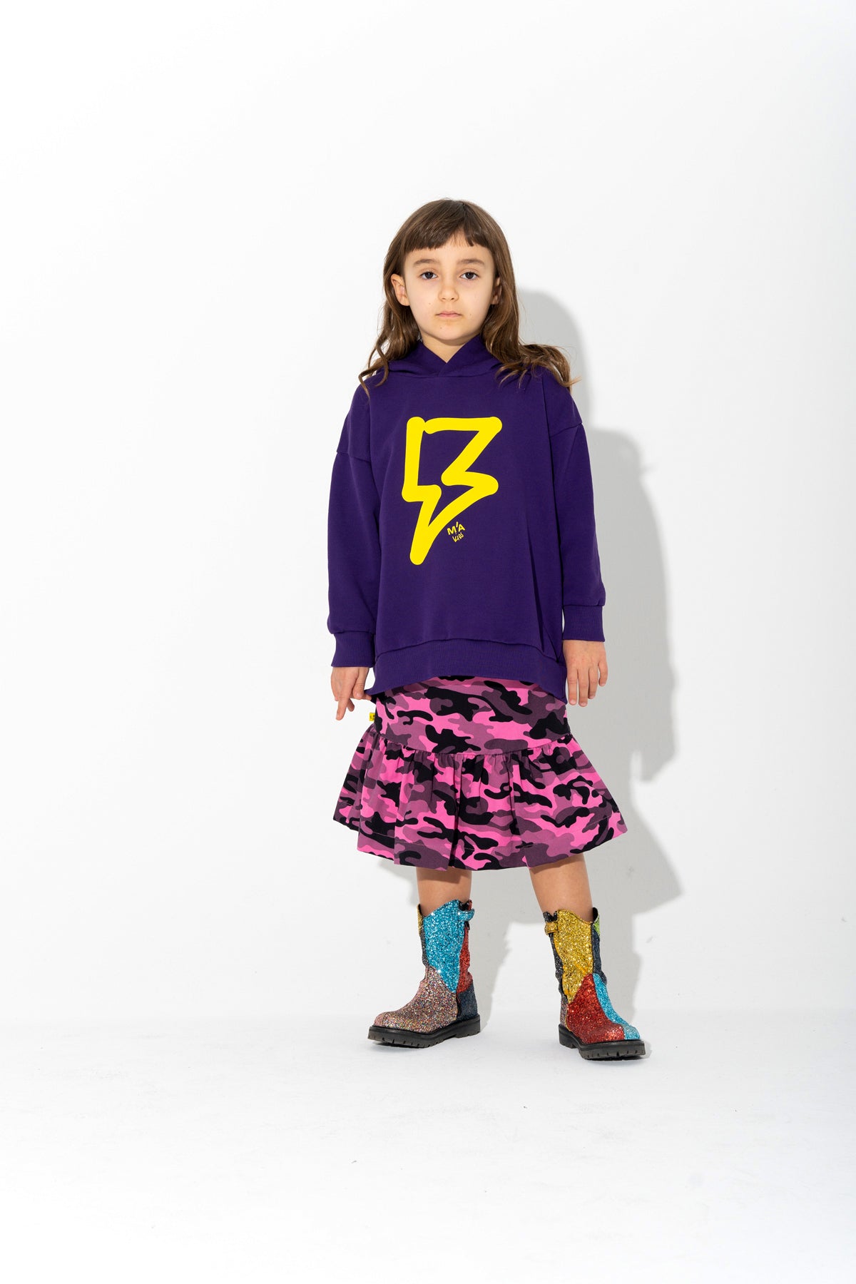 THUNDER PRINT HOODIE ma kids