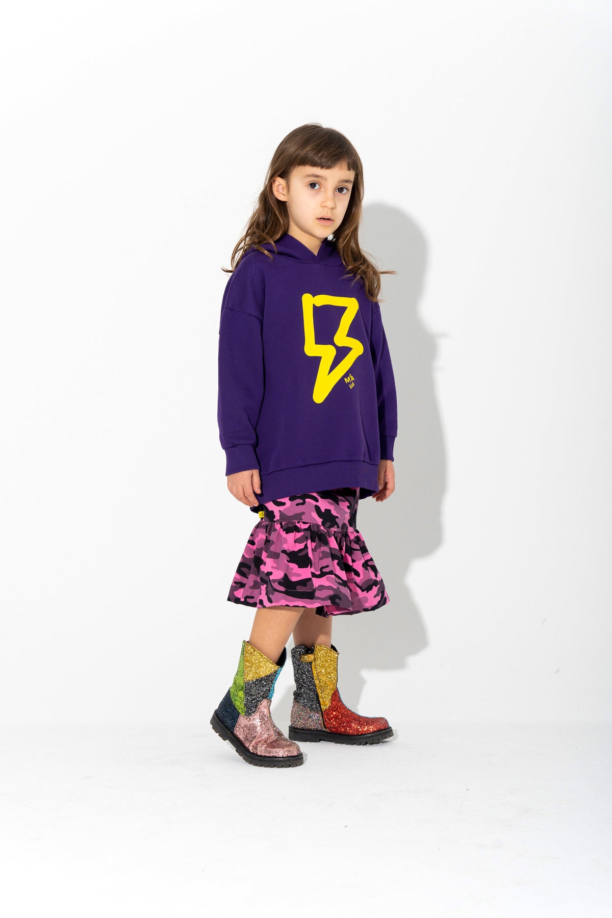 THUNDER PRINT HOODIE ma kids